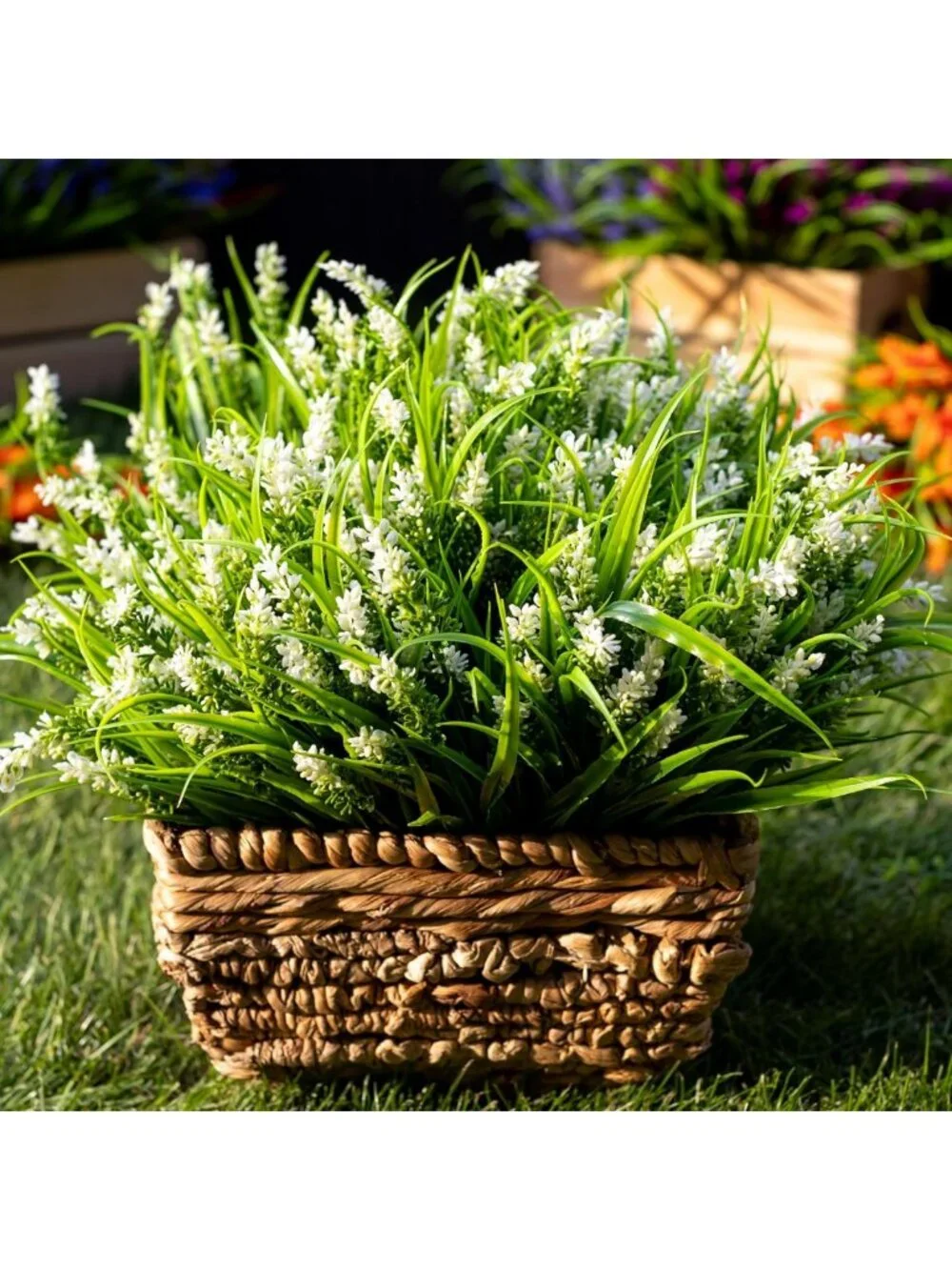 20 Bundles Artificial Lavender Flowers - Realistic Fake Plants for Outdoor Decor